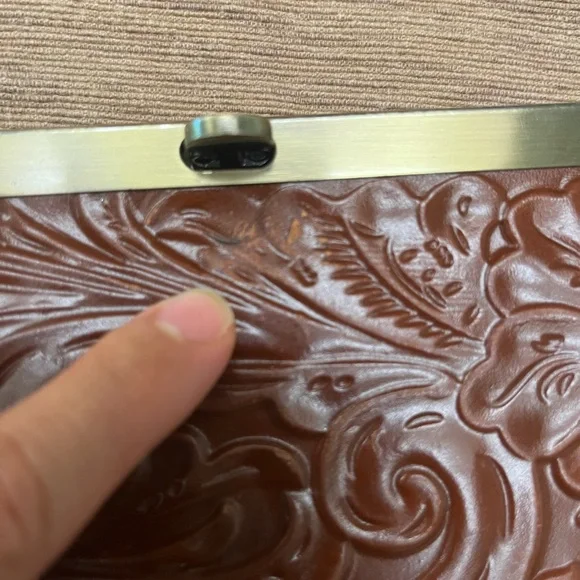 Patricia Nash Brown Embossed Wallet - Picture 2 of 8